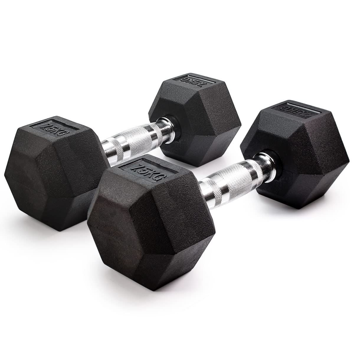 ラバーヘックスダンベル 2.5kg 5kg 7.5kg 10kg