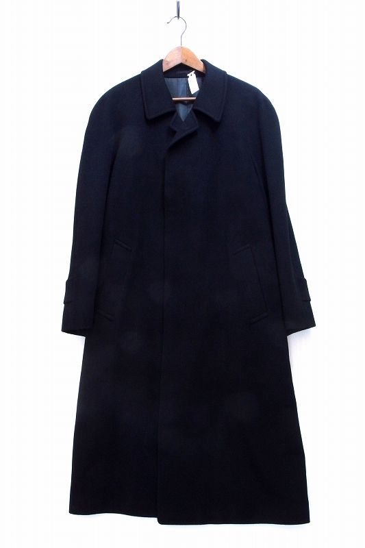 【215424】 【VARIEバリエ】 ウールカシミヤ ステンカラーコート メンズ  ・96-175 ブラック