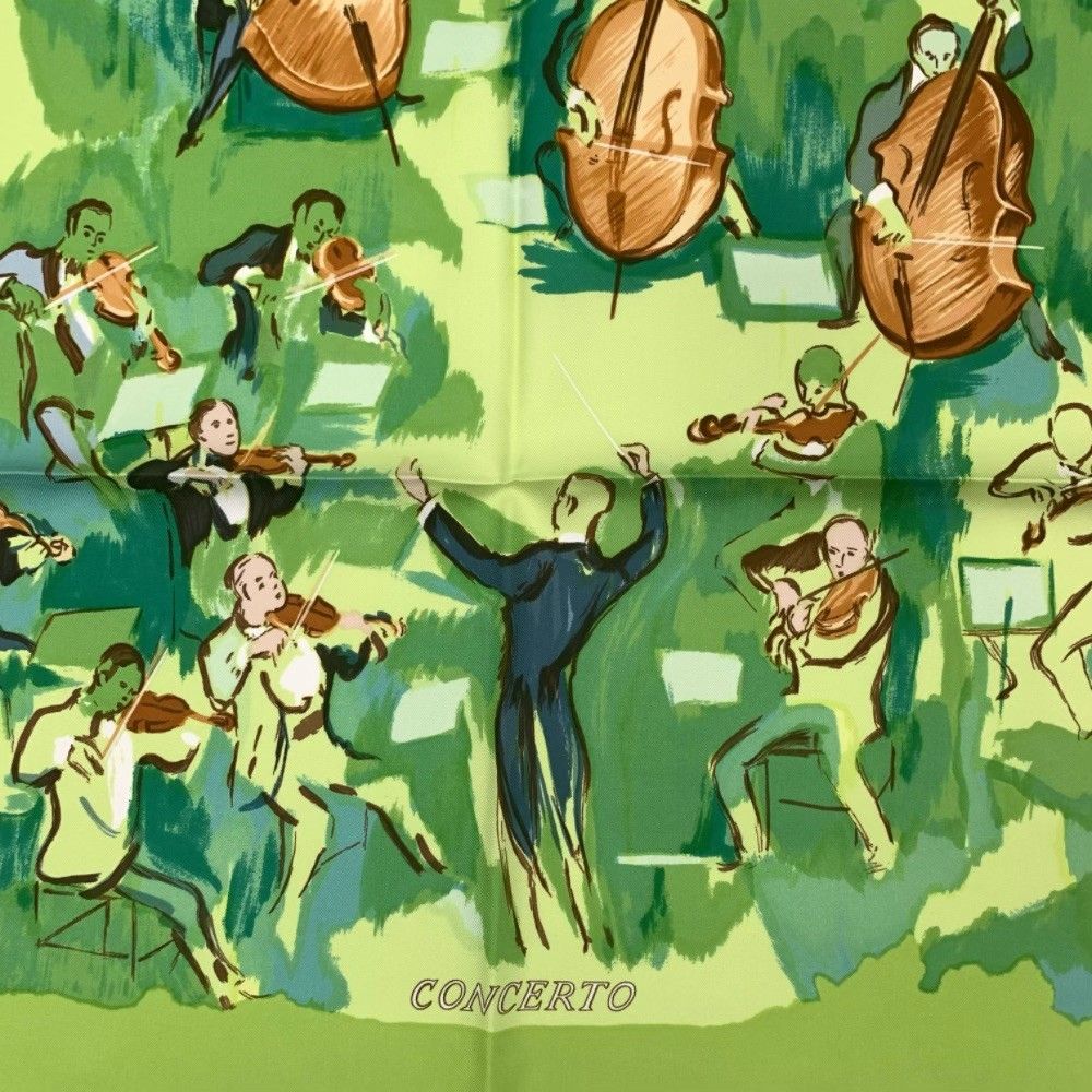 【HERMES CONCERTO】 エルメス コンチェルト スカーフ　美品 楽天市場】□美品□ HERMES エルメス CONCERTO 【コンチェルト