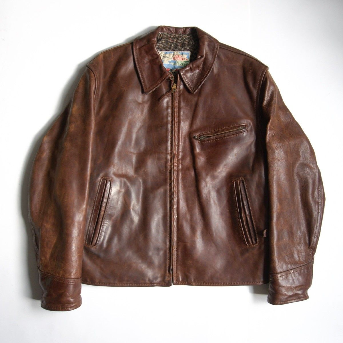 RUFF RYDERS ラフライダース レザーライダースジャケット DIRTY DENIM