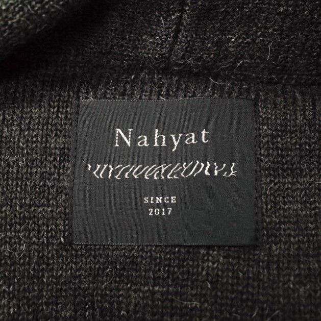 Nahyat ナヤット 日本製 7G MERINO WOOL KNIT CARDIGAN - AVELIA PARTNERSHIP MODEL メリノウールニットカーディガン n-062-116 Free CHARCOAL BROWN アルパカ トップス【新古品】【中古】【Nahyat】 新品 Nahyat ナヤット 日本製 7G MERINO WOOL KNIT CARDIGAN - AVELIA