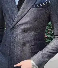 メンズ ストライプ ダブル スーツ セット