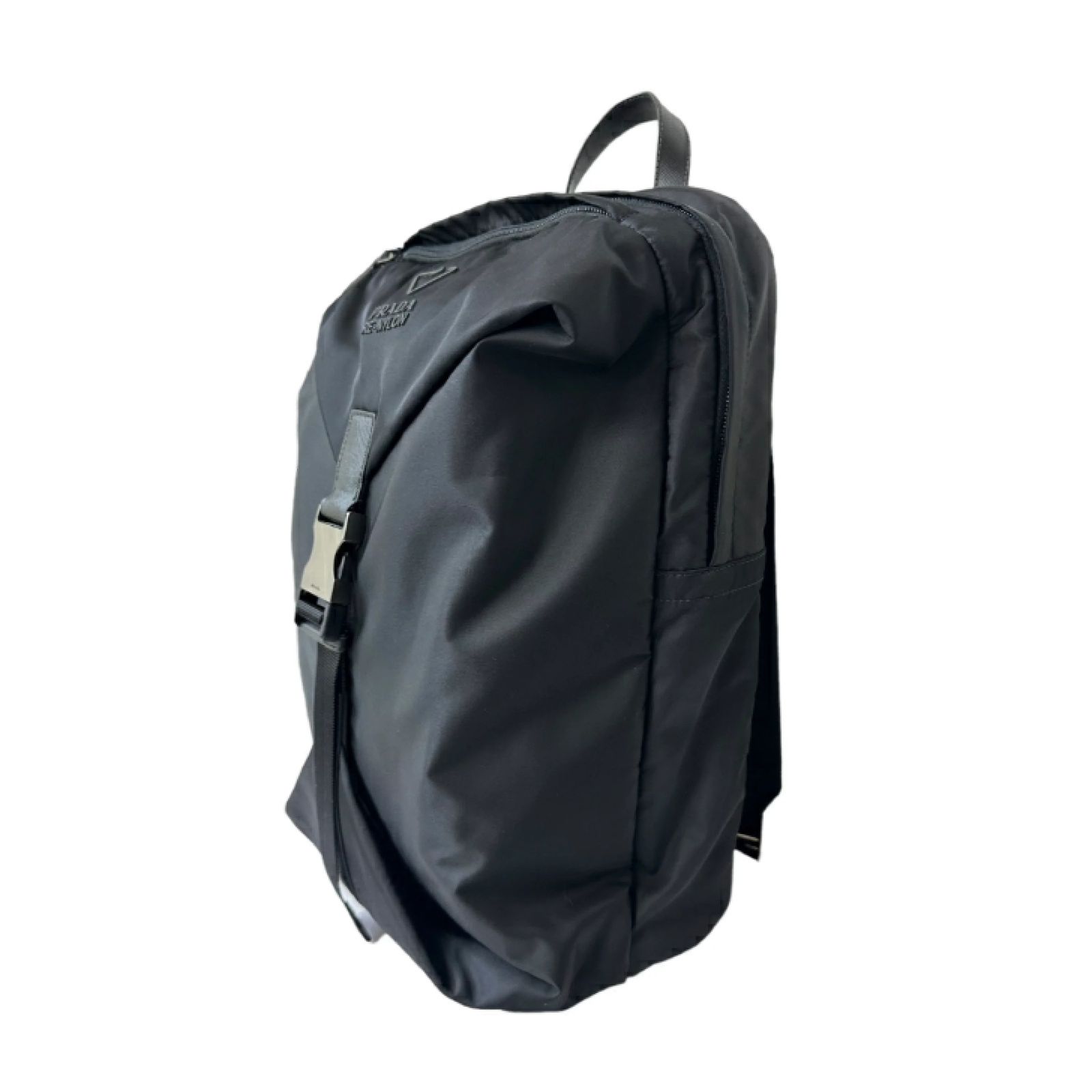 中古美品】PRADA プラダ Re-Nylon xサフィアーノレザー バックパック 