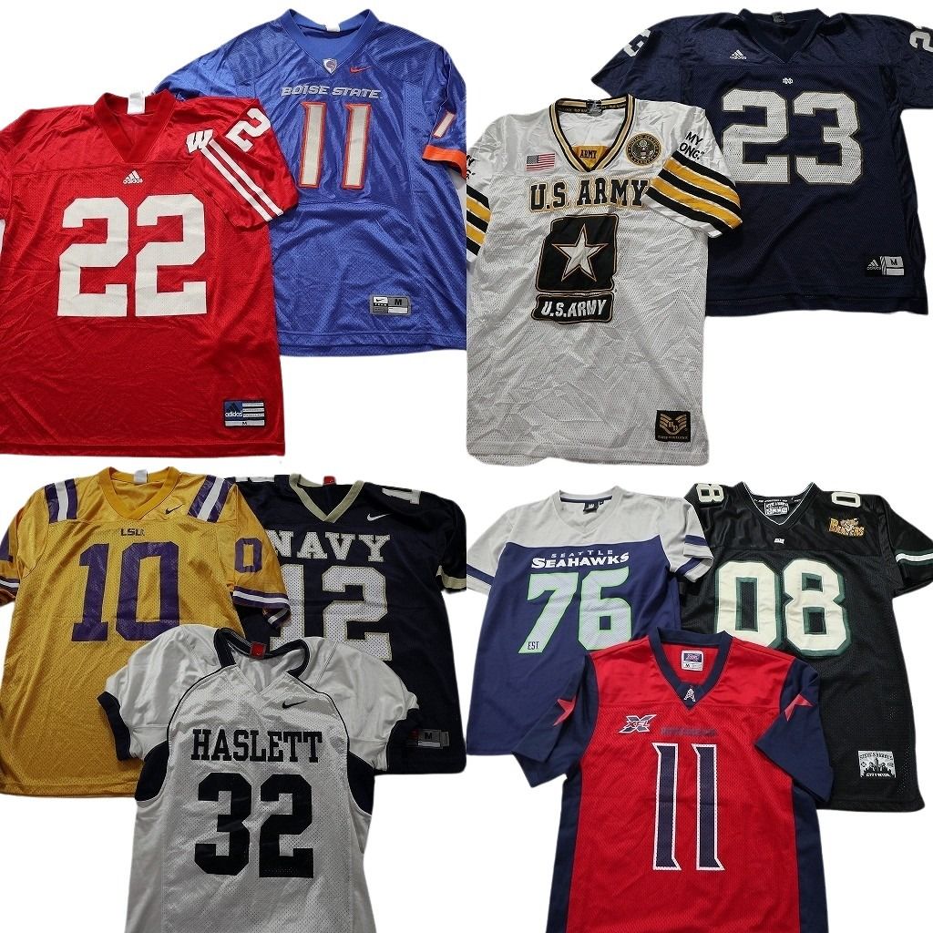 【まとめ売り】NFLゲームシャツ 14枚セット　古着 まとめ売り】NFLゲームシャツ 14枚セット 古着 まとめ売り】NFL