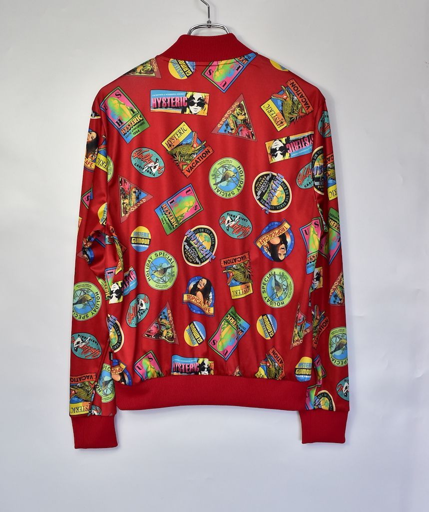 ヒステリックグラマー ブルゾン ジャケット ジップデザイン HYSTERIC GLAMOUR ヒステリックグラマー ロゴ プリント