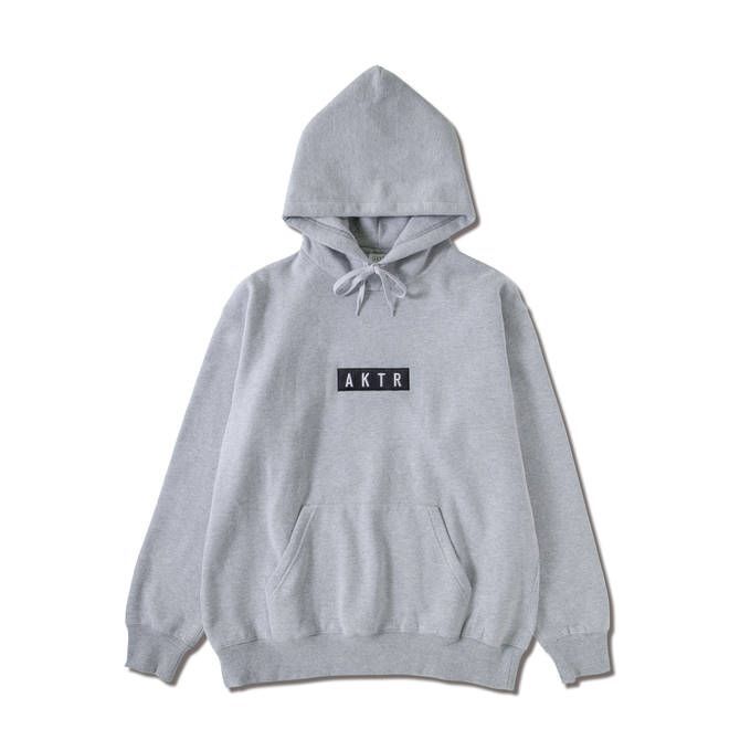 AKTR LOGO SWEAT PULLOVER HOODIE GY 223-018010