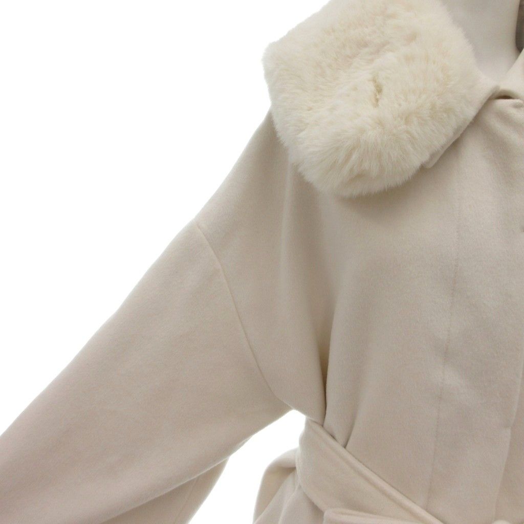 ナイスクラップ NICE CLAUP あざとモテコート F 白 ホワイト