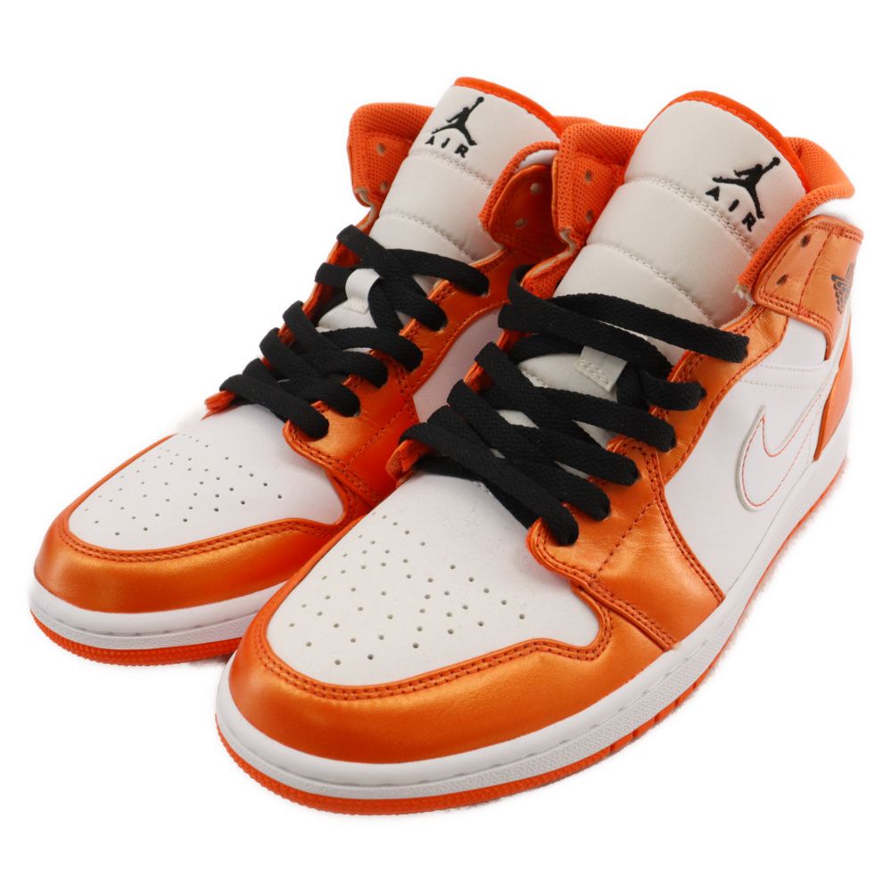 NIKE (ナイキ) AIR JORDAN 1 MID SE エアジョーダン ミッドカットスニーカー オレンジ/ホワイト US9.5/27.5cm  DM3531-800 - メルカリ