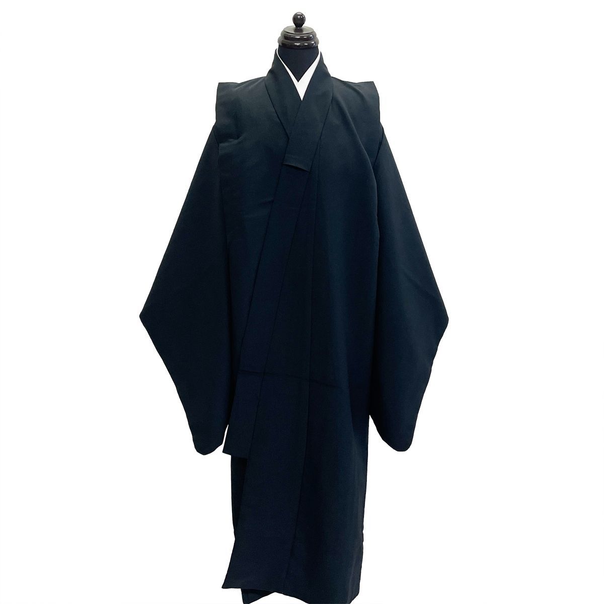 子供 羽織 着物 長襦袢 セット No.808 黒 グレー 男の子 七五三 宅配便 LE 2