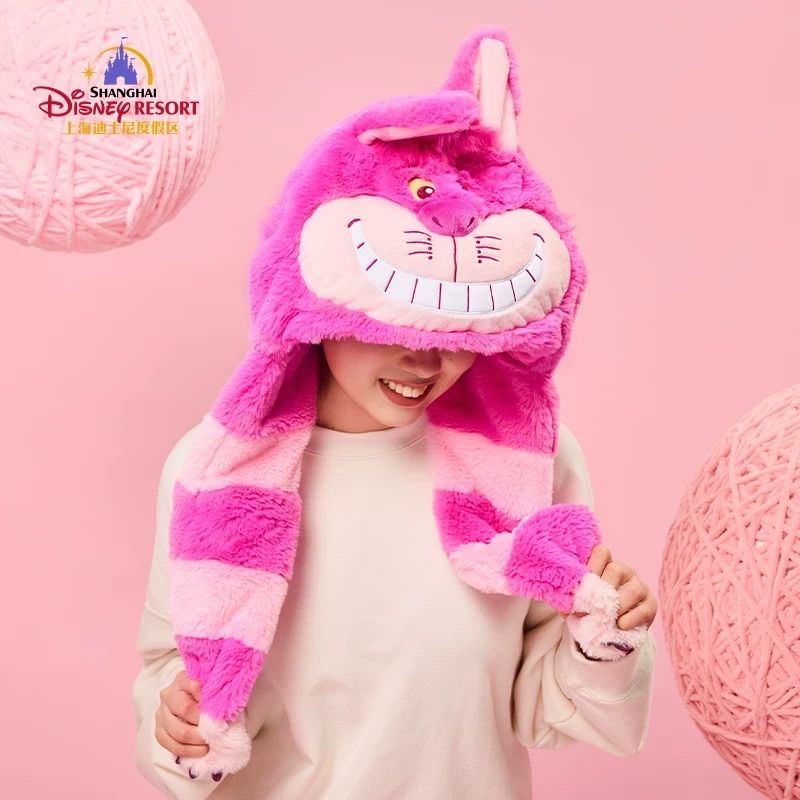 チシャ猫 ディズニー フード付きマフラー ミトンセット チシャ猫 ディズニー フード付きマフラー ミトンセット チェシャ