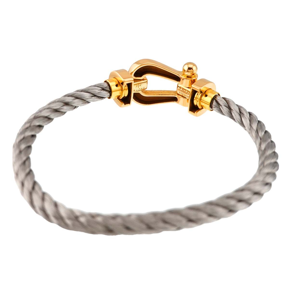 フレッド FRED フォース10 ブレスレット #15 K18 YG ラージ LM