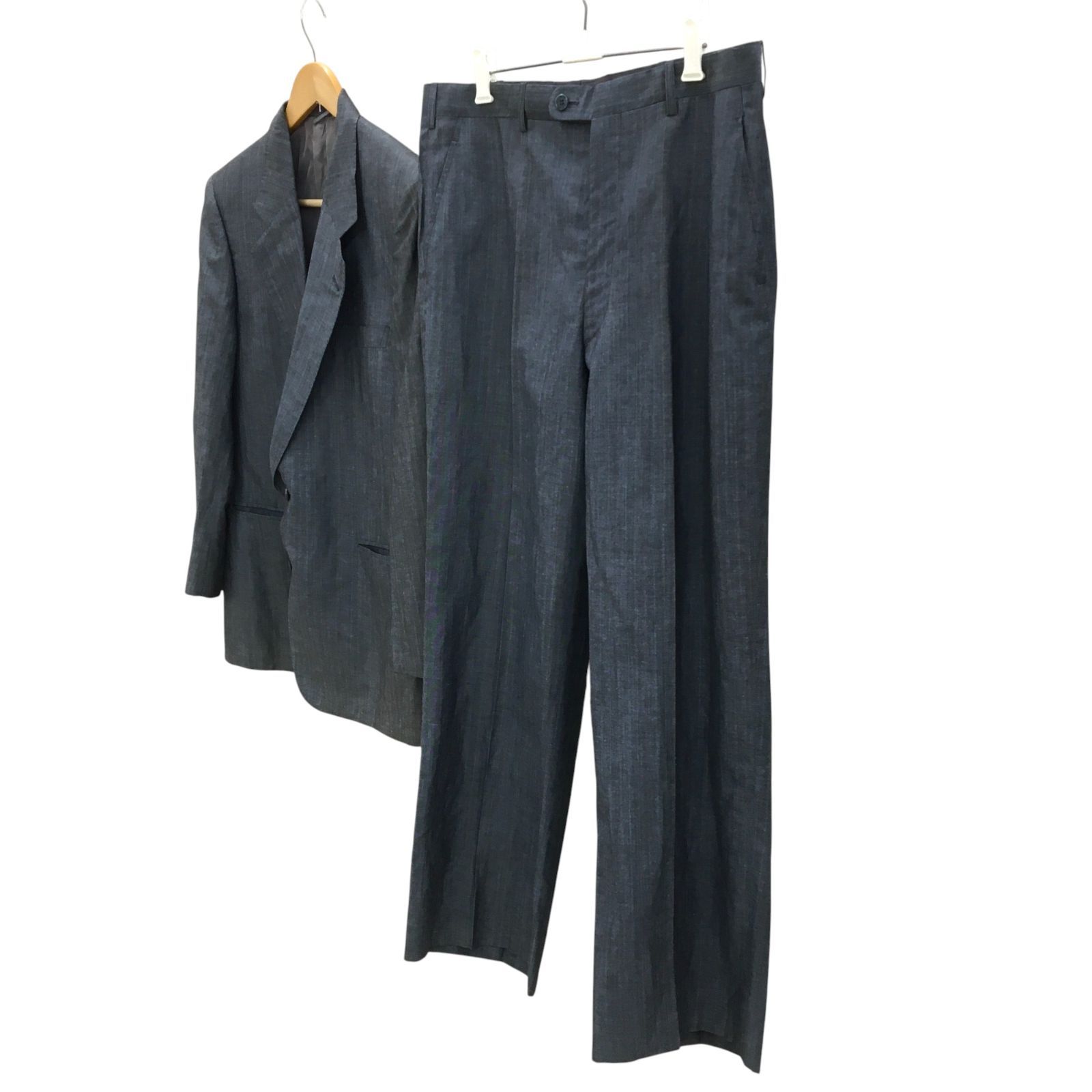 Christian Dior セットアップ ストライプ スーツ グレー A460 Christian dior】クリスチャンディオール 