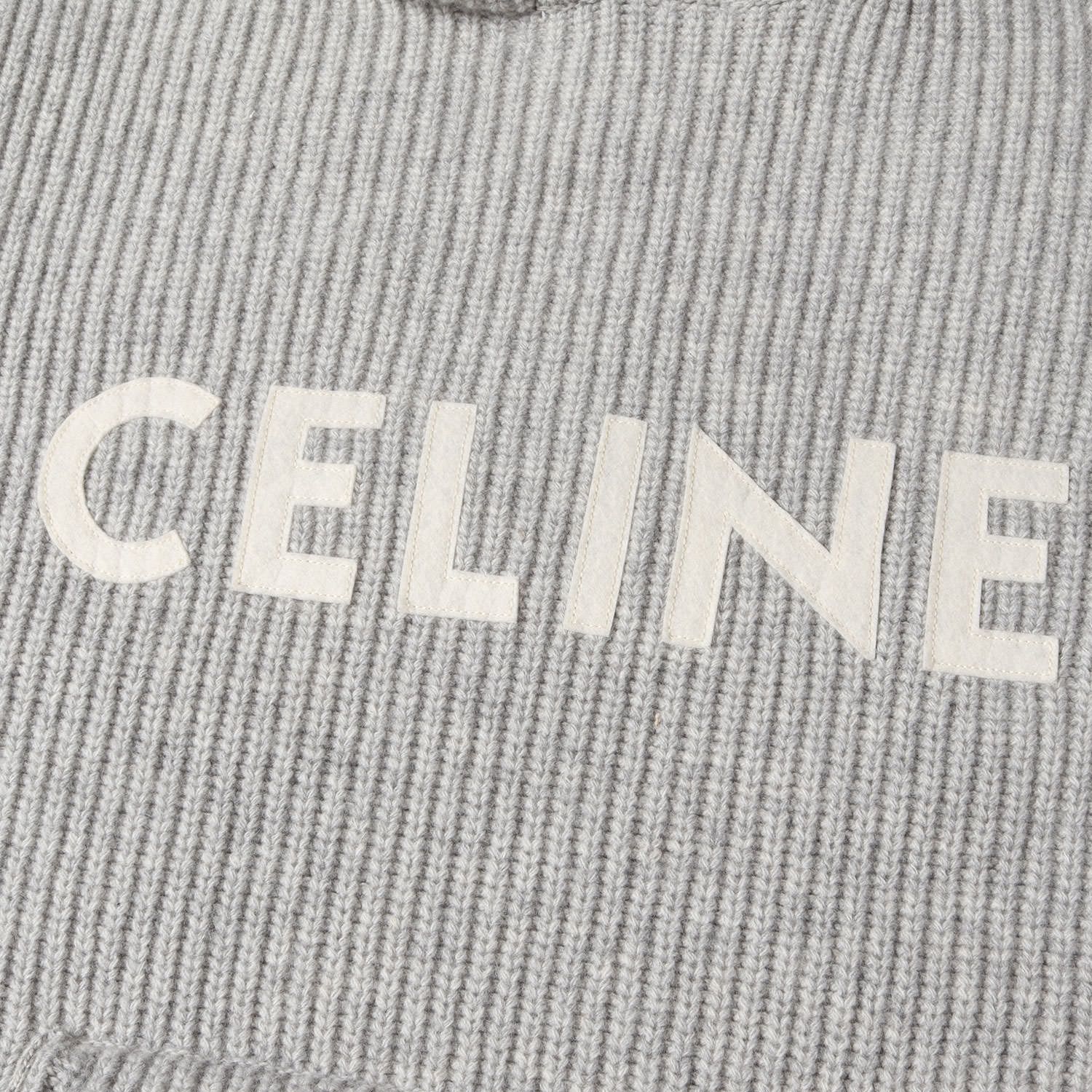 美品 CELINE セリーヌ ニット サイズ:L CELINEパッチ付き ルーズ