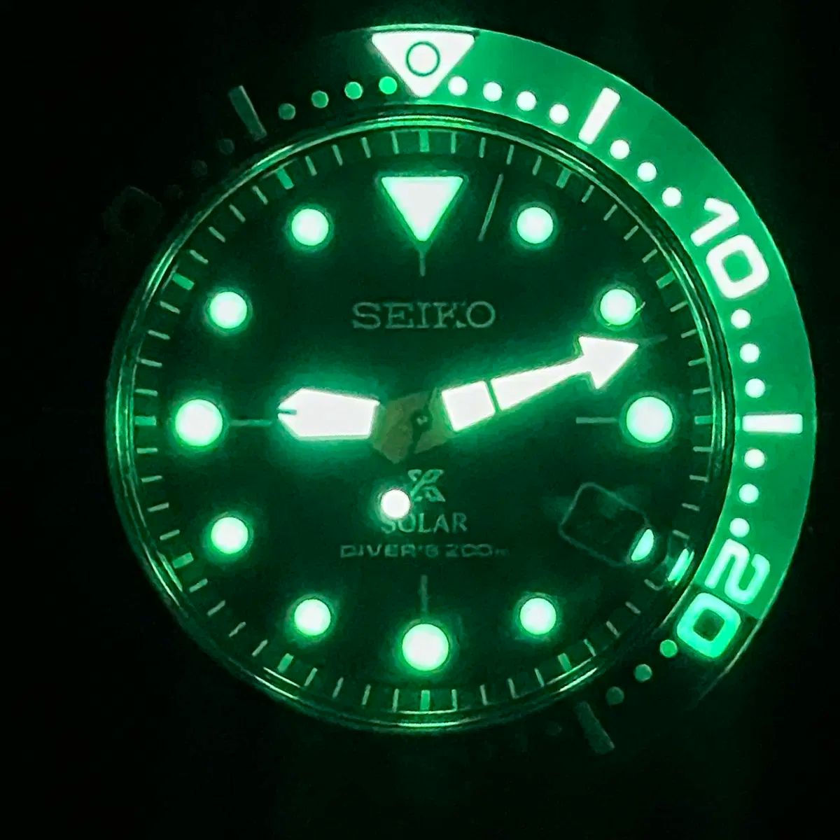 a レベル SEIKO セイコー sne577 ソーラー マグロ 夜 ダイバー