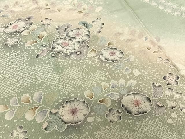 平和屋着物○訪問着 辻が花 手描き 絞り 暈し染め 正絹 逸品