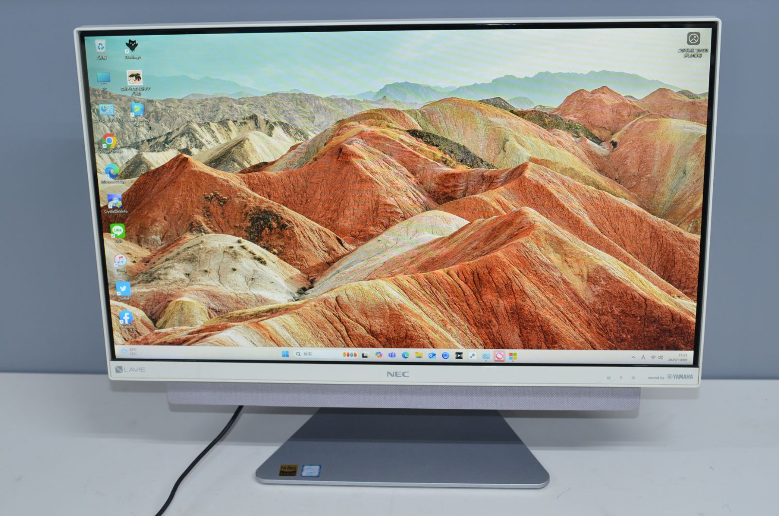 一体型パソコン NEC DA770|K Windows11 offce core i7-8550U|爆速SSD512GB|メモリ8GB|23.8インチ|WEBカメラ|ブルーレイ|テレビ機能