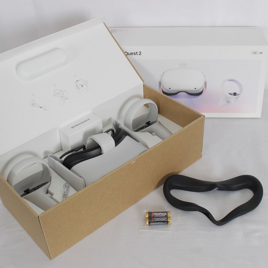 Meta Quest 2 GB VR ヘッドマウントディスプレイ ヘッドセット メタ