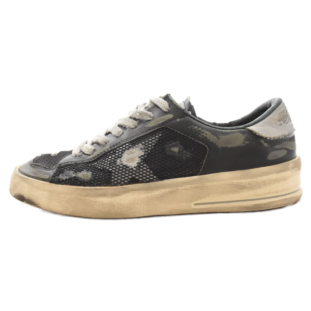 GOLDEN GOOSE DELUXE BRAND (ゴールデングースデラックスブランド) STARDAN スターダン レザー ローカットスニーカー ブラック US7.5/25.5cm