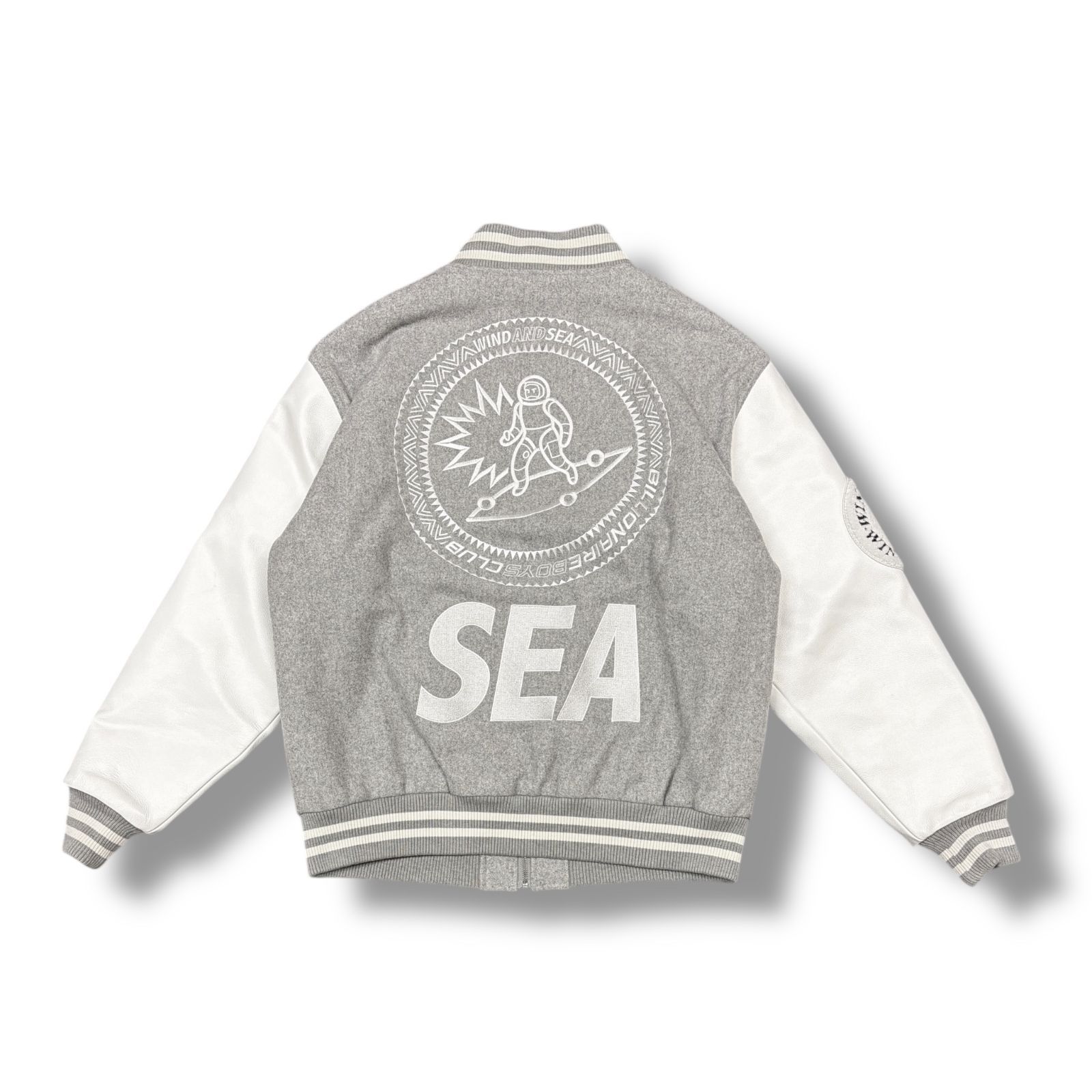 WIND AND SEA ✖️ビリオネアボーイズクラブ スタジャン 黒 ウィンダンシー 20AW BBCJP205SX003 × ビリオネアボーイズクラブ