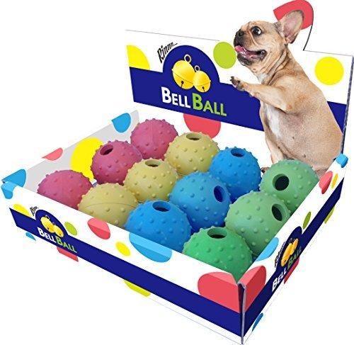 PLATZ PET SUPPLIES -amp- FUN 犬用おもちゃ ベルボール 12個入BOX 4色×3個