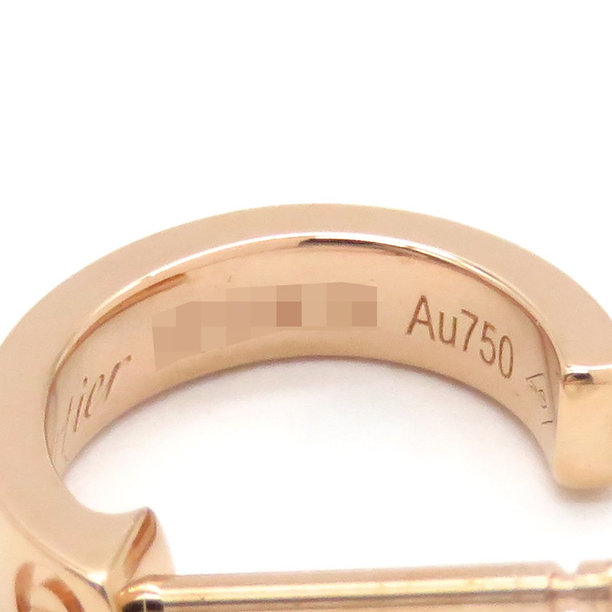 カルティエ ピンク ゴールド ラブ フープ ピアス 片耳 ZZ26 カルティエ Cartier ピアス ラブ LOVE フープピアス SM ミニラブ