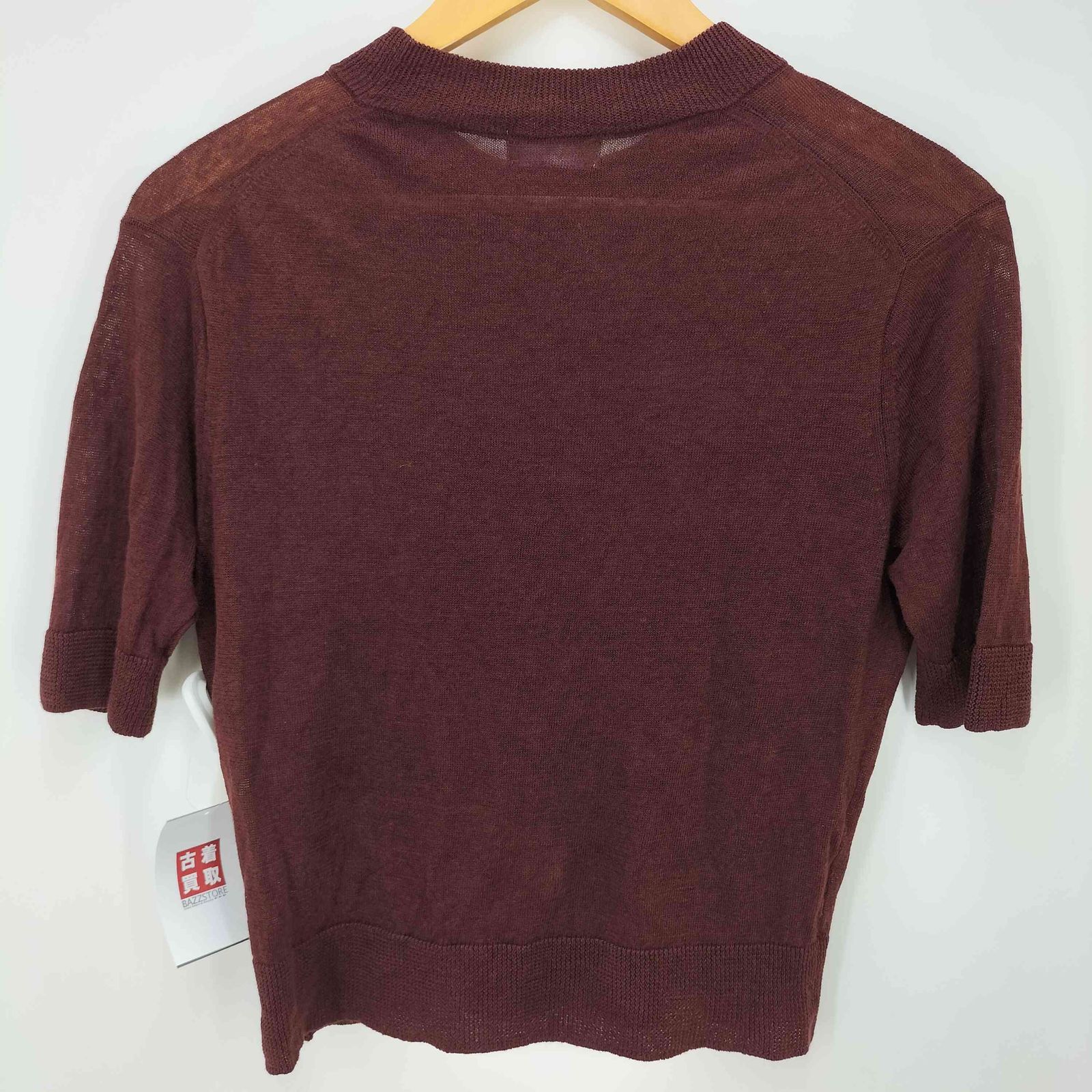 MARGARET HOWELL - MARGARET HOWELL SUPERFINE LINEN JUMPER 578-9163030 半袖 リネン ニット チャコールグレー レディース マーガレットハウエル【中古】5-0505S∞ MARGARET HOWELL(マーガレットハウエル) / 19SS SUPERFINE LINEN