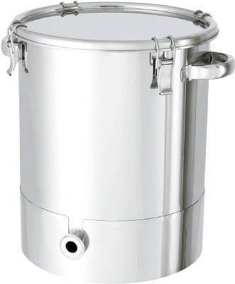 … ステンレス密閉容器 目盛付 (クリップ式) 100L CTH-M-47H 1個 新品・2営業日で発送日東金属工業 底部勾配型ステンレス密閉容器