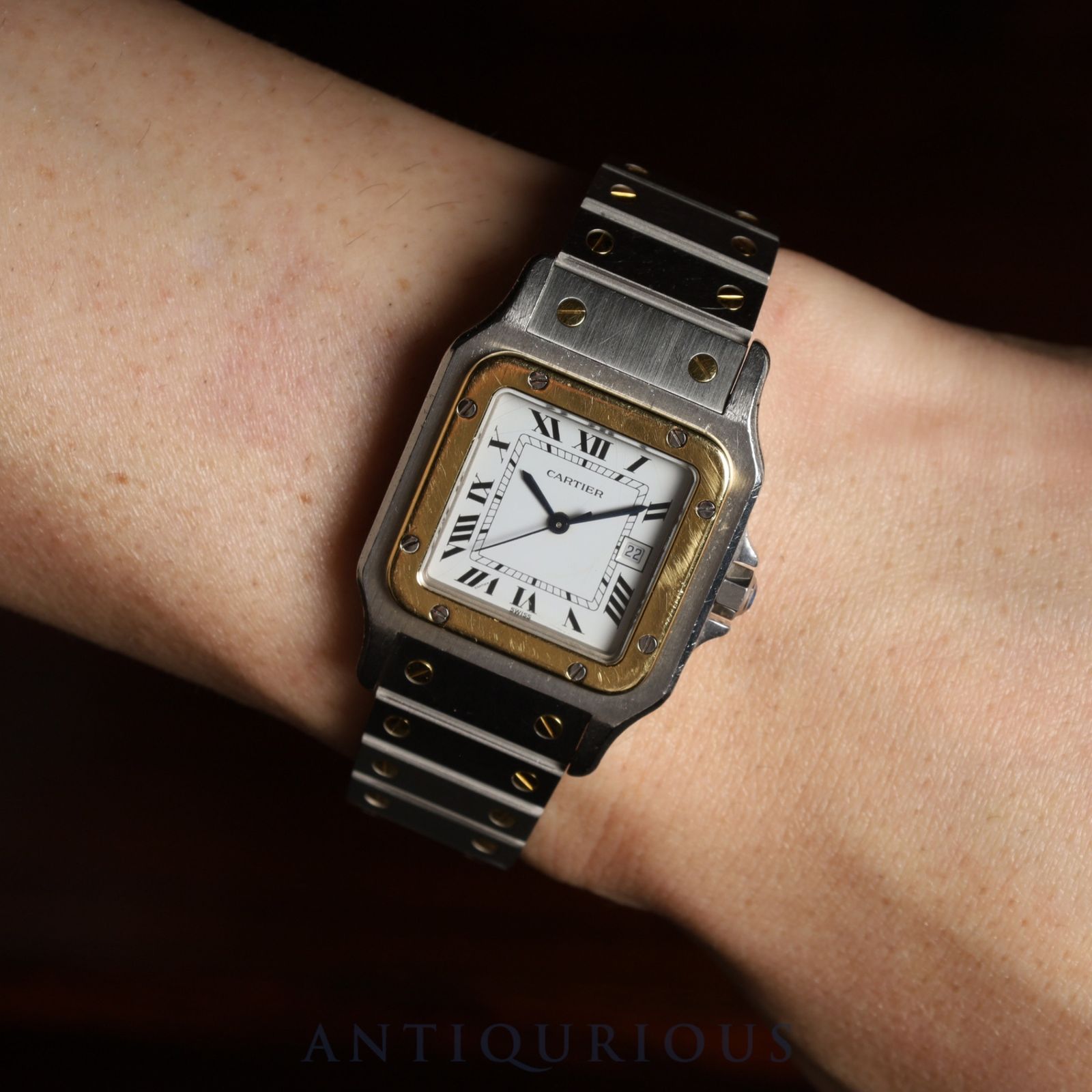 カルティエ サントスガルベ LM メーカーメンテナンス済 トリプルレア！ カルティエ サントスガルベ LM メーカーメンテナンス済 トリプルレア！