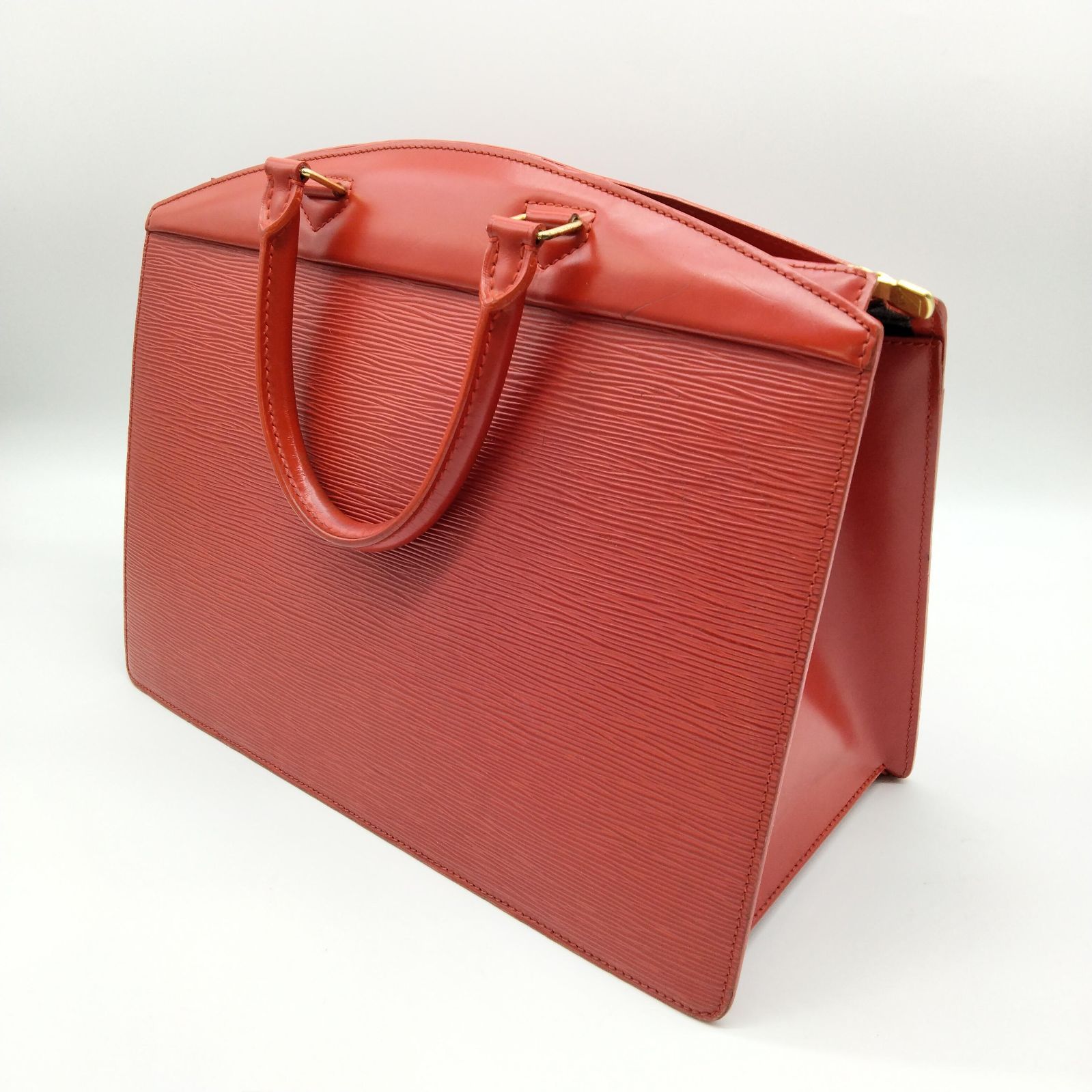 ルイヴィトンエピリヴィエラレザー レッド ビジネスバッグハンドバッグ LOUIS VUITTON ルイヴィトン M48187 エピ リヴィエラ ロゴ