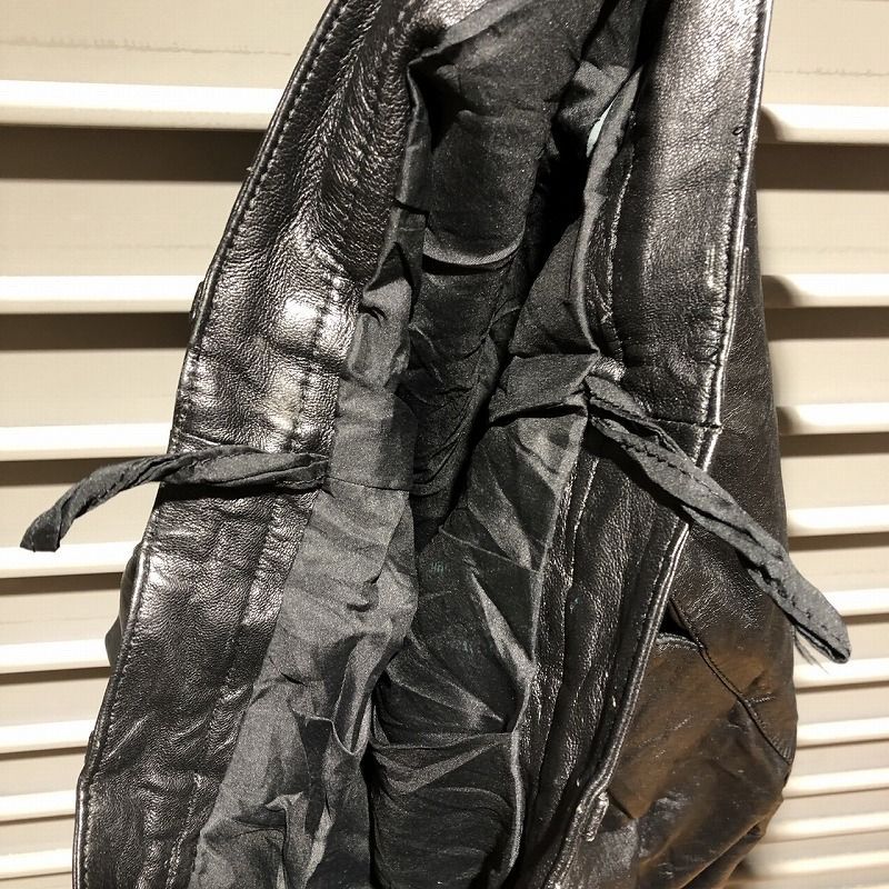 MANART Leather Pants 2タック レザーパンツ 革パンツ テーパード 