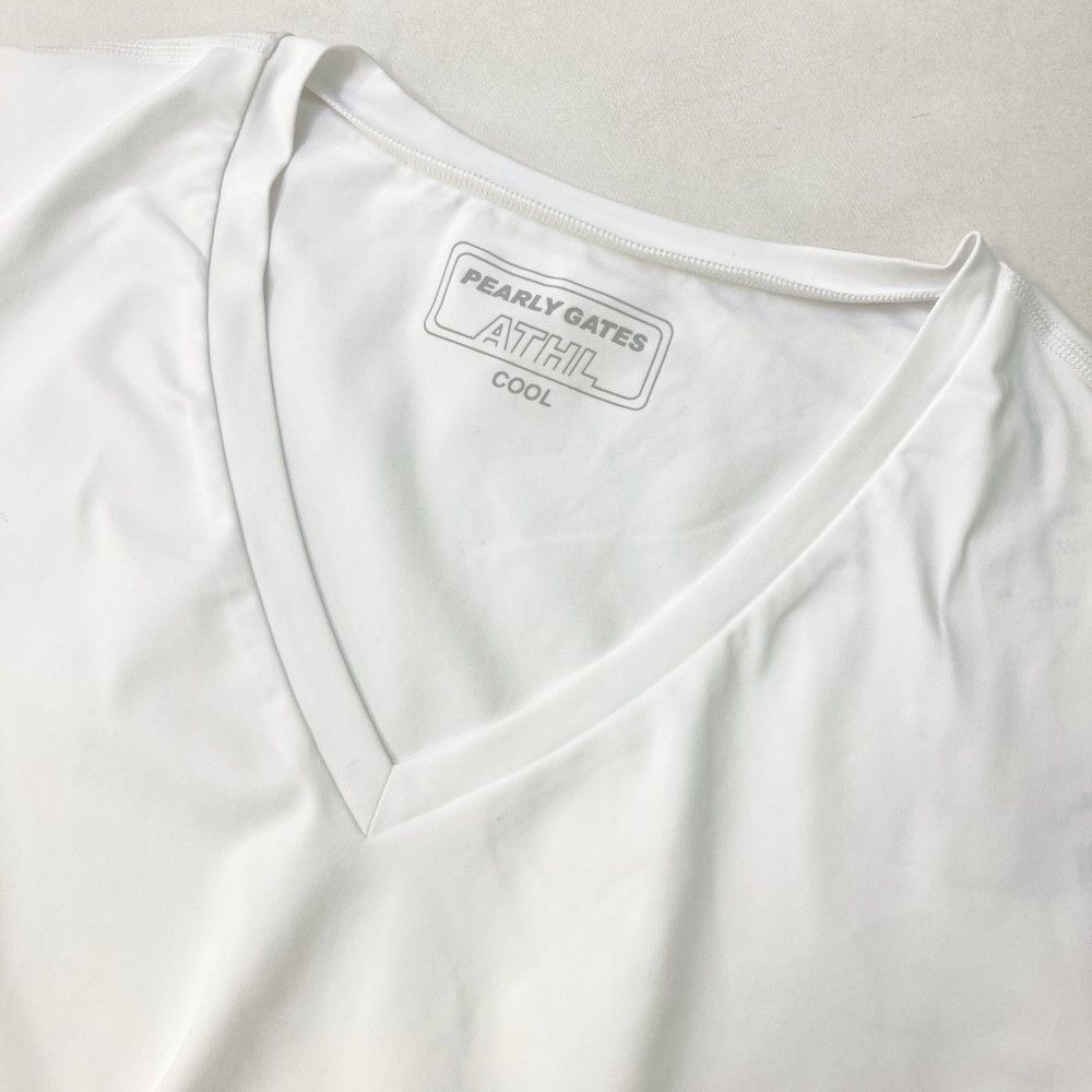 PEARLY GATES ホワイト Tシャツ サイズ5 サイズ：5 PEARLY GATES パーリーゲイツ 長袖インナーTシャツ