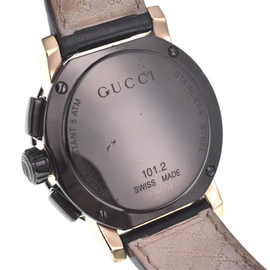 グッチ GUCCI 101.2 Gクロノ クロノグラフ クォーツ メンズ K