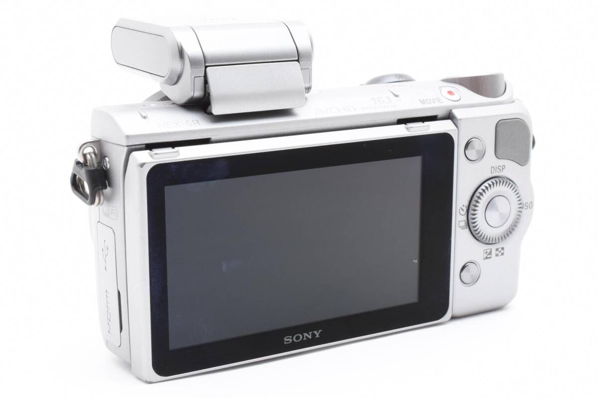 ソニー SONY NEX-5R ボディ ミラーレス シルバー フラッシュ付属