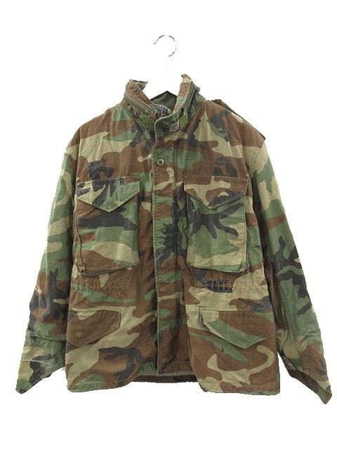 ヴィンテージ VINTAGE 80s US ARMY M-65 フィールドジャケット ウッドランドカモ 迷彩 S X-SHORT