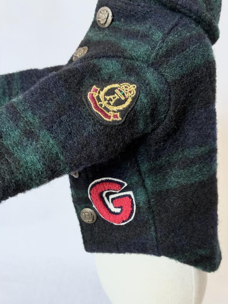  AtelierGG アトリエジジ チェックアップリケコート アウター ドッグウエア 犬服 かわいい おしゃれ 暖かい ボタン 6449319 犬服 犬服 アクセサリー