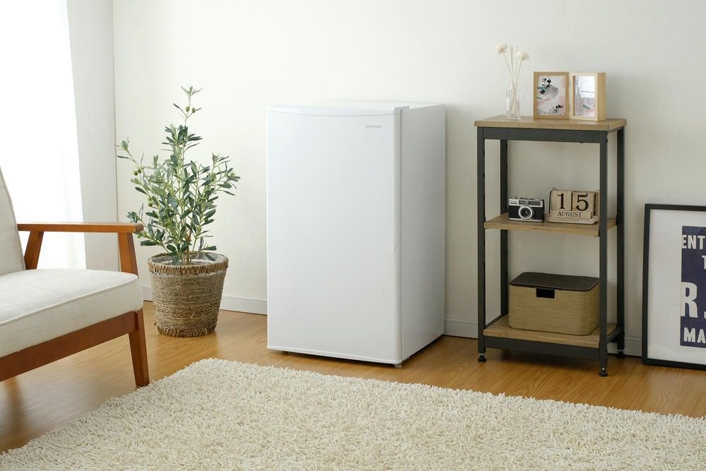 アイリスオーヤマ 冷蔵庫 93L 小型 家庭用 幅47.5cm 右開き 静音 ノンフロン 1ドア 省エネ 節電 東京ゼロエミポイント ノンフロン ホワイト IRIS OHYAMA IRJD-9A-W WWW_KANDAIZUMI_COM