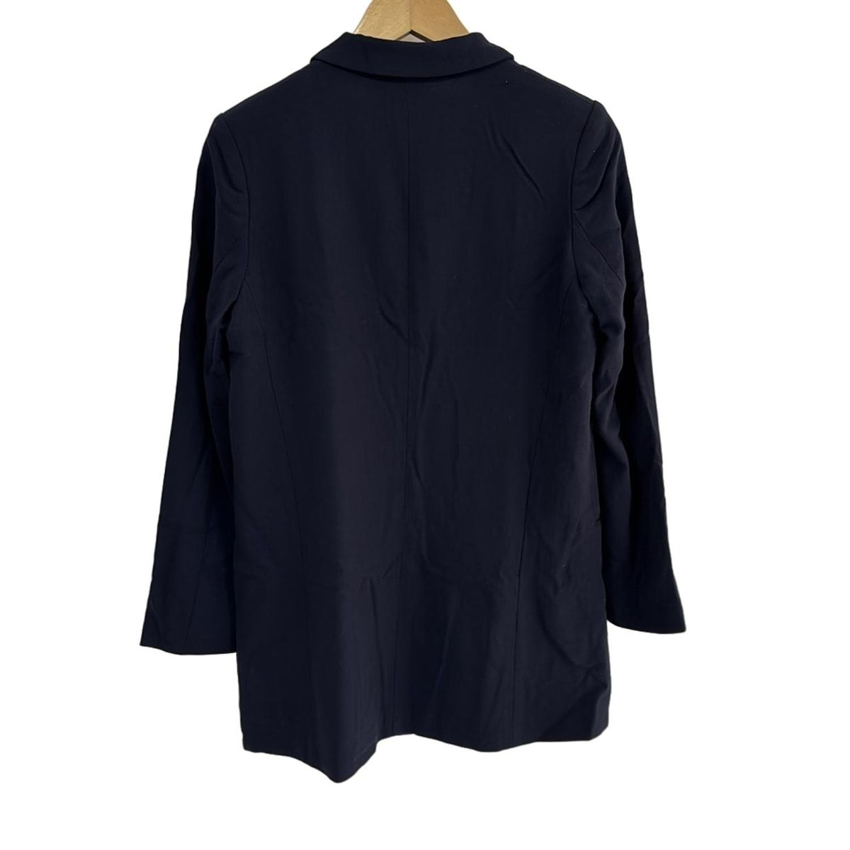 ENFOLD エンフォルド ジャケット サイズ38 M レディース - ネイビー 長袖|フリル|秋|冬