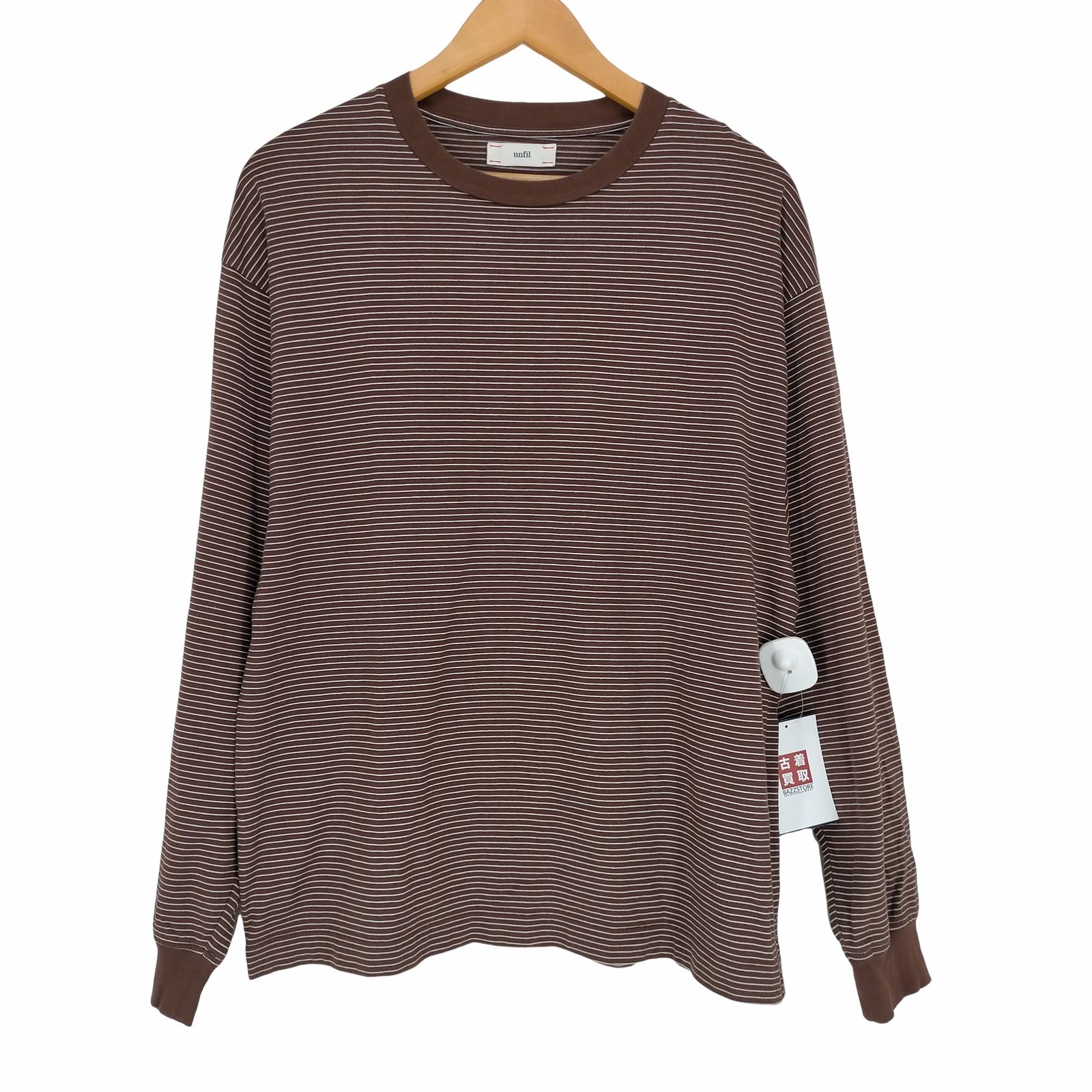 アンフィル unfil ボーダー柄 L/S カットソー メンズ JPN：3 