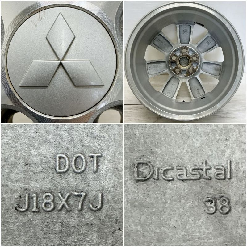 中古 18インチ アルミ 三菱 ミツビシ デリカ:D5 純正 4本セット