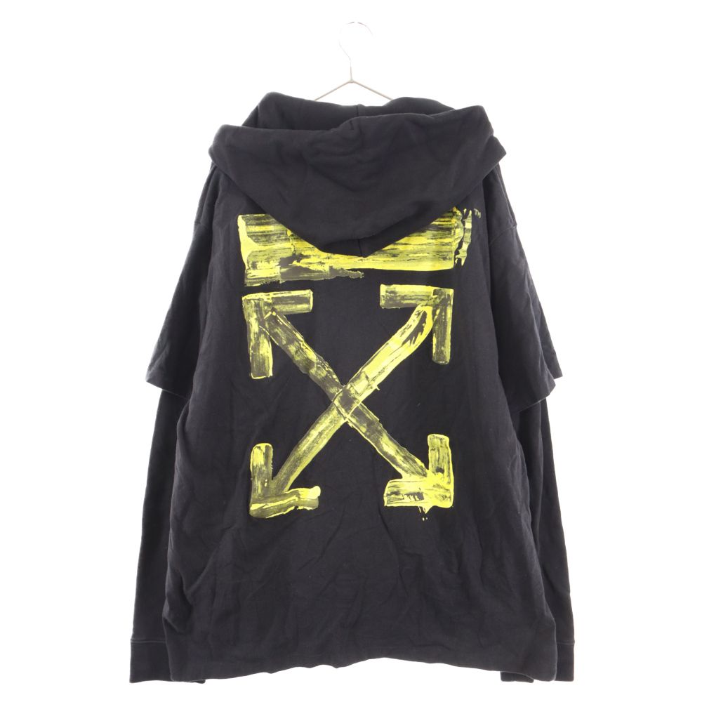 OFF-WHITE (オフホワイト) ARROWS DOUBLE TEE HOODIE アローズ ダブル