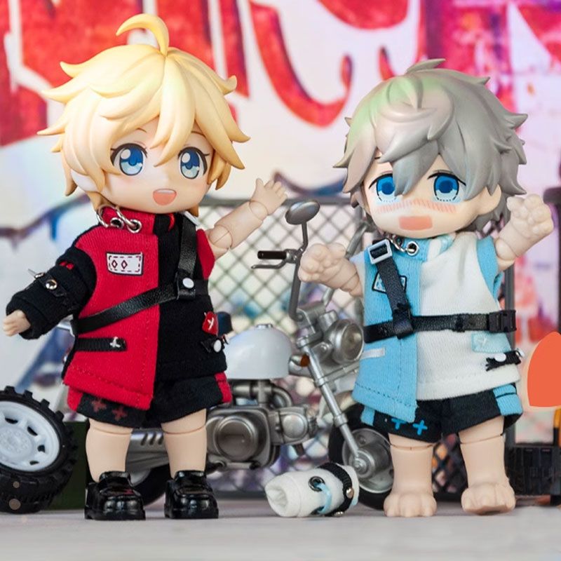 ob11ドールフルセット オビツ11 ドール服 サックス4点セット ob11 撮影小物 ぬい撮り 人形用