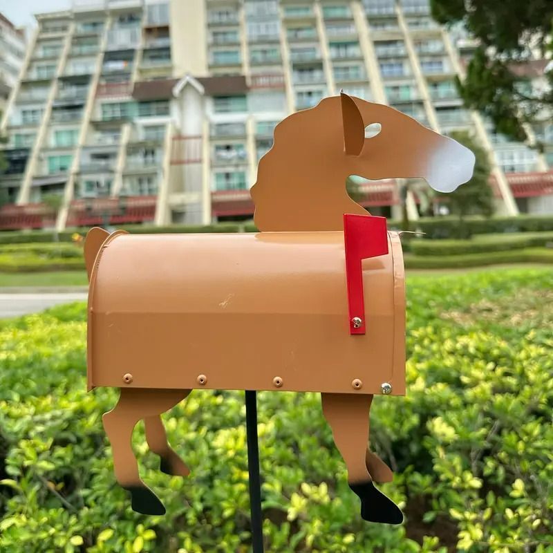 新品 犬の形状の郵便受け 郵便ポスト 自立型 アニマル メールボックス