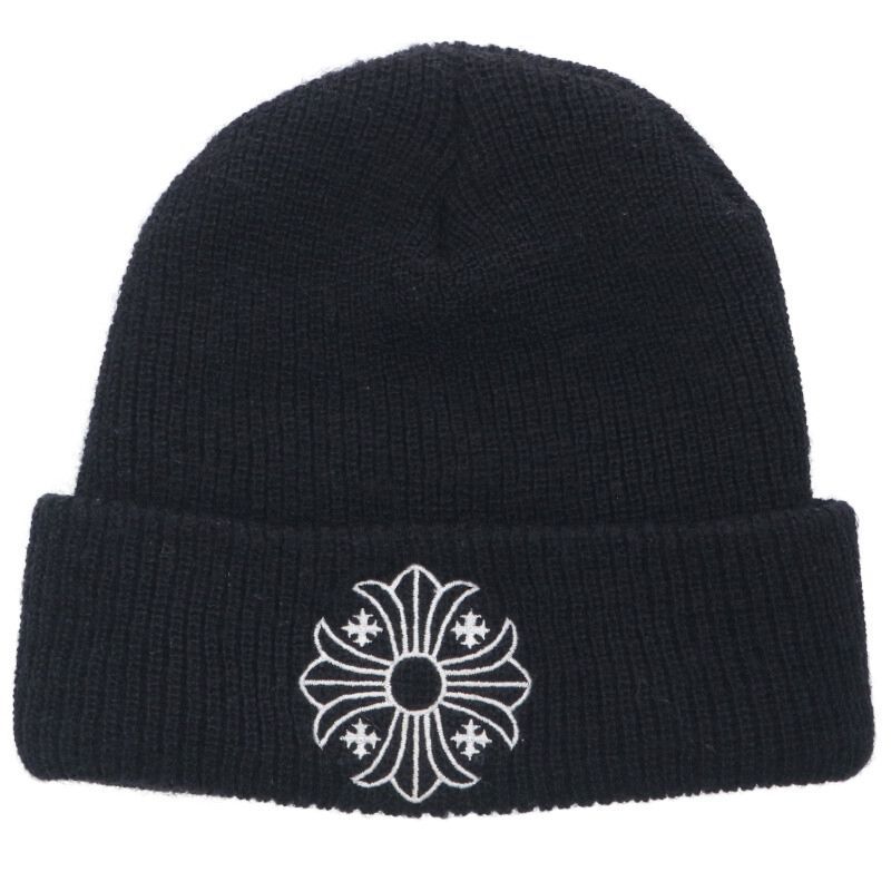 クロムハーツ WOOL WATCH CAP ウールワッチキャップ CHプラスステッチアクリルビーニー帽子 メンズ ONE SIZE
