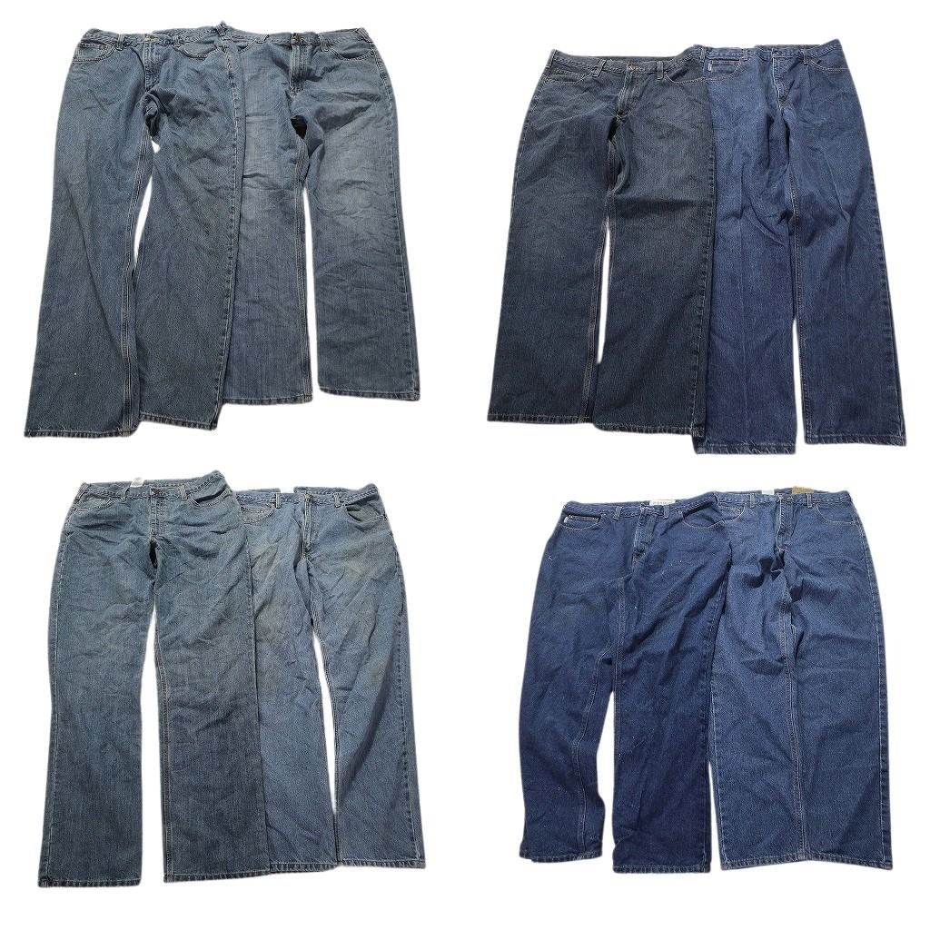 古着卸 まとめ売り カーハート デニム パンツ 8枚セット (メンズ 38