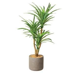 5営業日で発送 造花 人工樹木 ユッカセメントポット グリーン GLAー1558GR GLA-1558GR