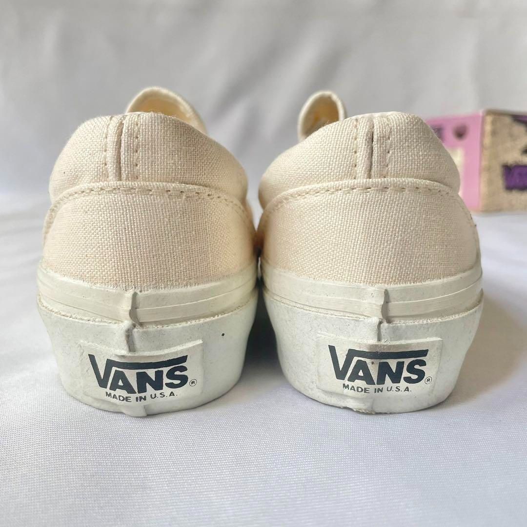 80s vintage USA製 slip-on スリッポン vans キッズ - メルカリ