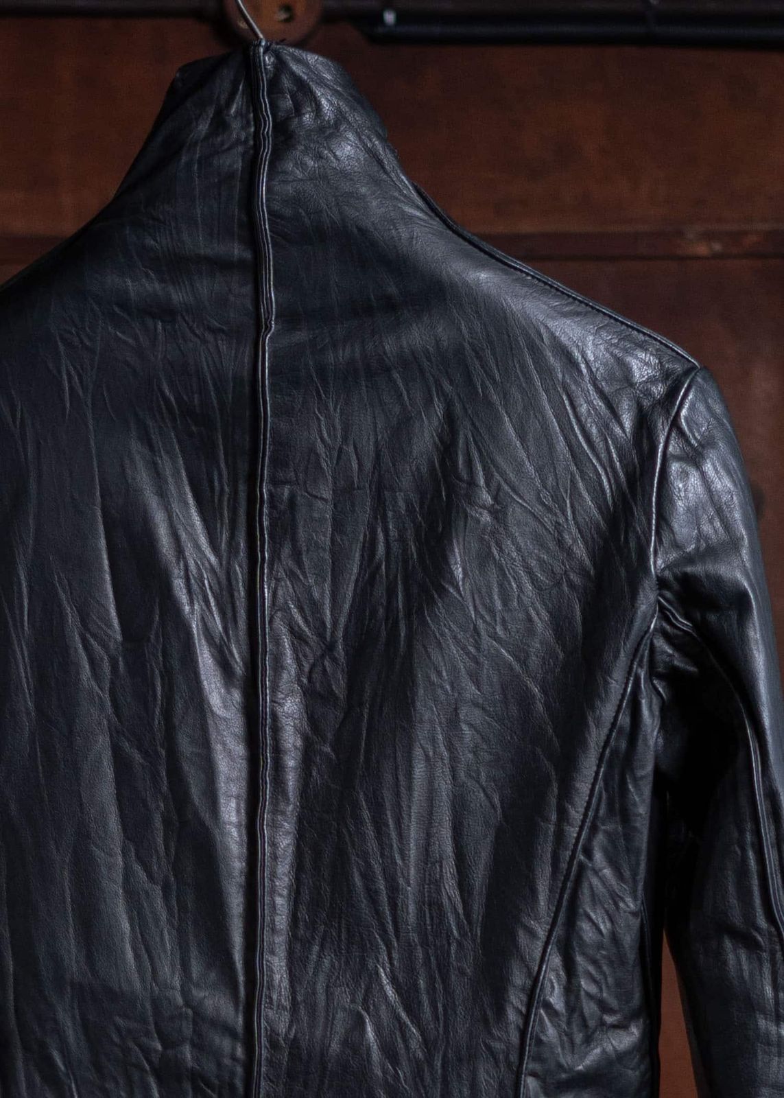 m.a+ ウォッシャブル レザーテーラードジャケット 新品 m.a+ ウォッシャブルレザーテーラードジャケット リバーシブル M