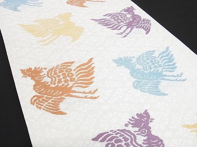 着物屋こころ□極上 俵屋 人間国宝 喜多川平朗 有職織物 六通柄袋帯