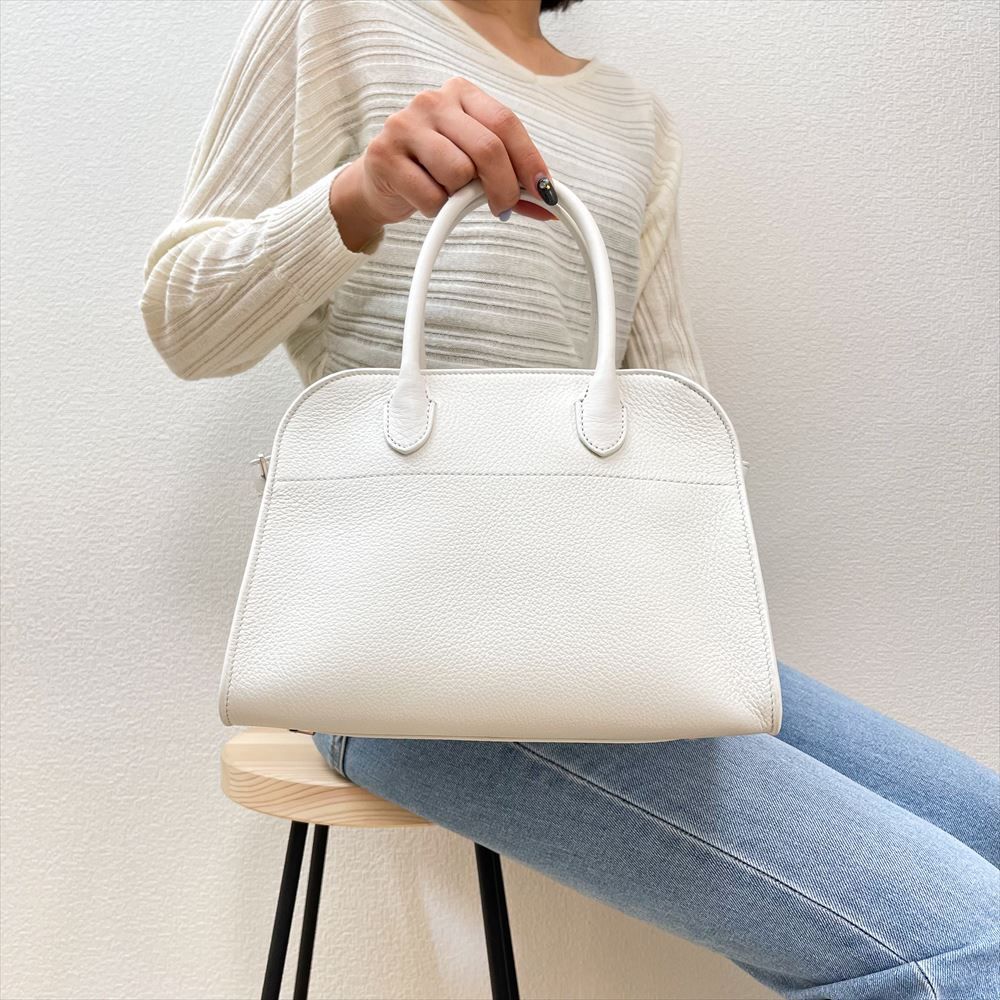 正規品 すぐ届く The Row ザ ロウ Soft Margaux 10 バッグ レザー 