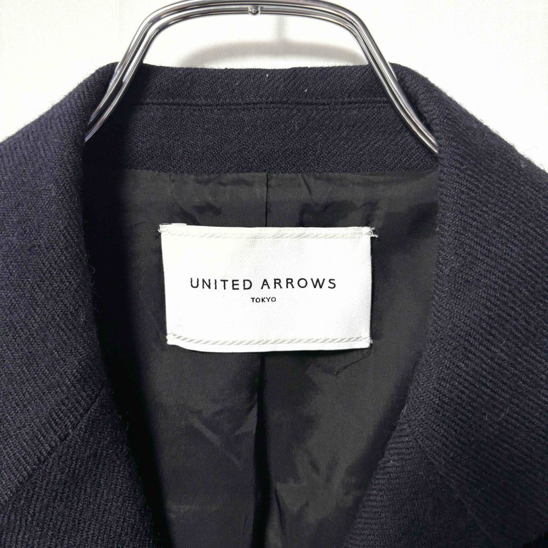 ユナイテッドアローズ 紺ブレザー テーラードジャケット 白ボタン